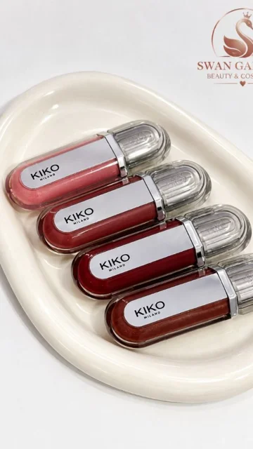 لیپ گلاس KIKO Milano براق و جذاب با جلوه‌ای آینه‌ای و بافتی سبک